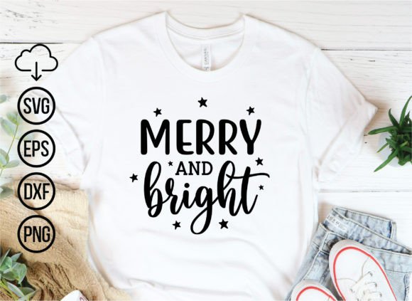 Download Merry &amp; Bright, Christmas Svg Cut Files - Christmas svg cut files Collection