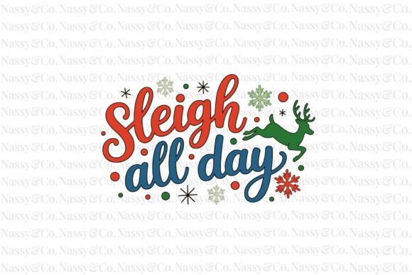 Download Sleigh All Day Christmas Reindeer PNG - Christmas reindeer Collection
