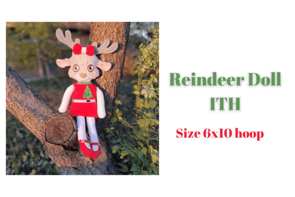 Download DIY Christmas Reindeer Doll ITH 6×10 - Christmas reindeer Collection