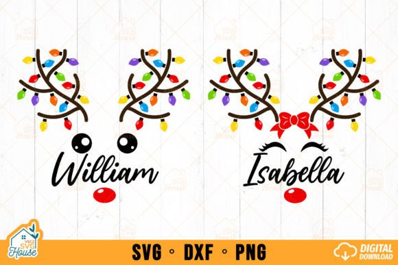 Download Christmas Reindeer String Lights Name - Christmas reindeer Collection