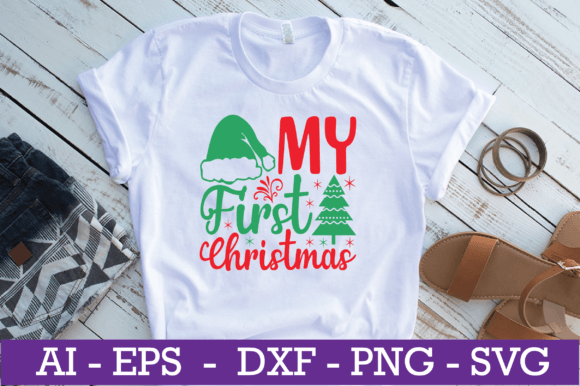 Download My First Christmas SVG Design - Premium Bundle